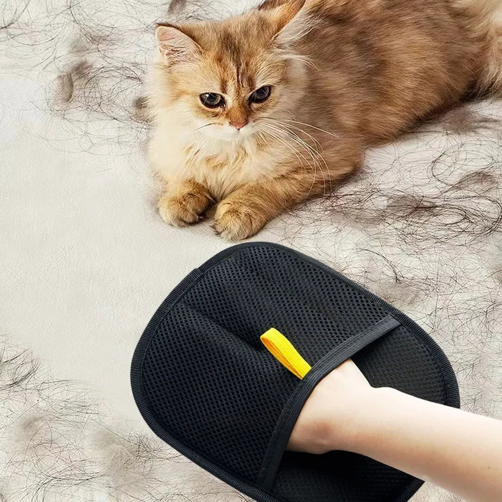 Magic Gloves Kit + Professional Adhesive Brush-Quick and Efficient Pet Hair Removal and Cleaning