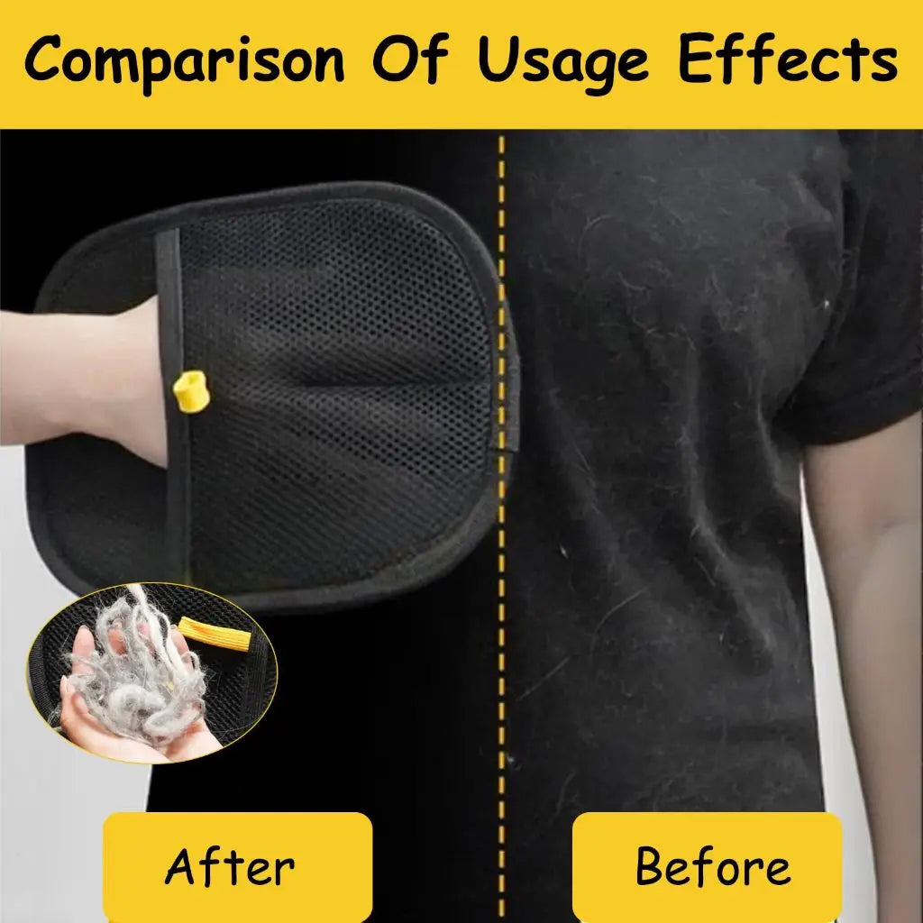 Magic Gloves Kit + Professional Adhesive Brush-Quick and Efficient Pet Hair Removal and Cleaning