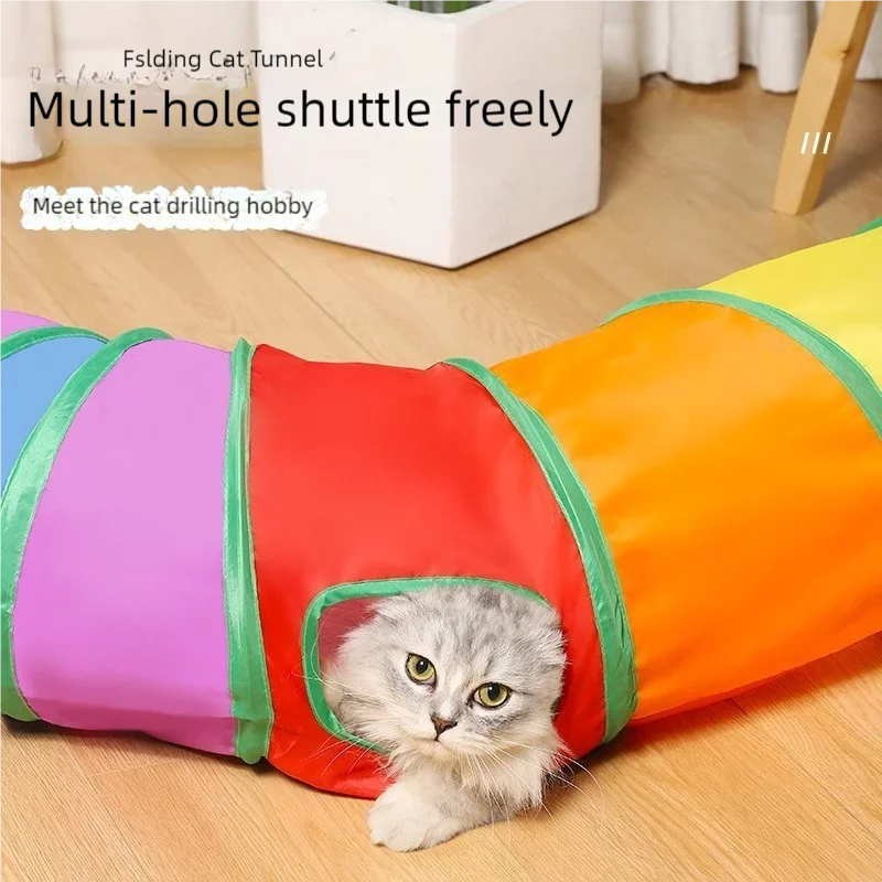 Foldable Cat Tunnel, Interactive Toy Against Feline Boredom
