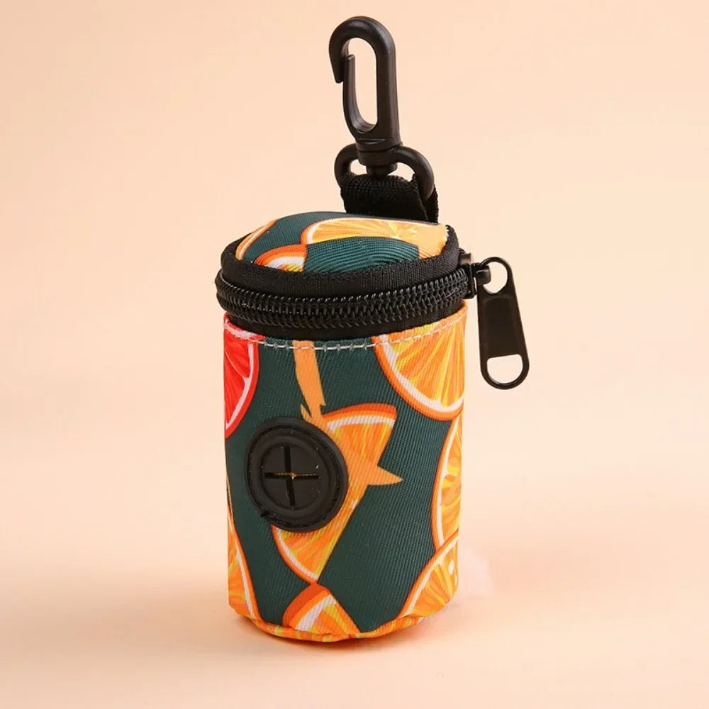 Dispenser Portátil de Sacos Higiênicos para Cães, com Zíper, Ideal para Passeios
