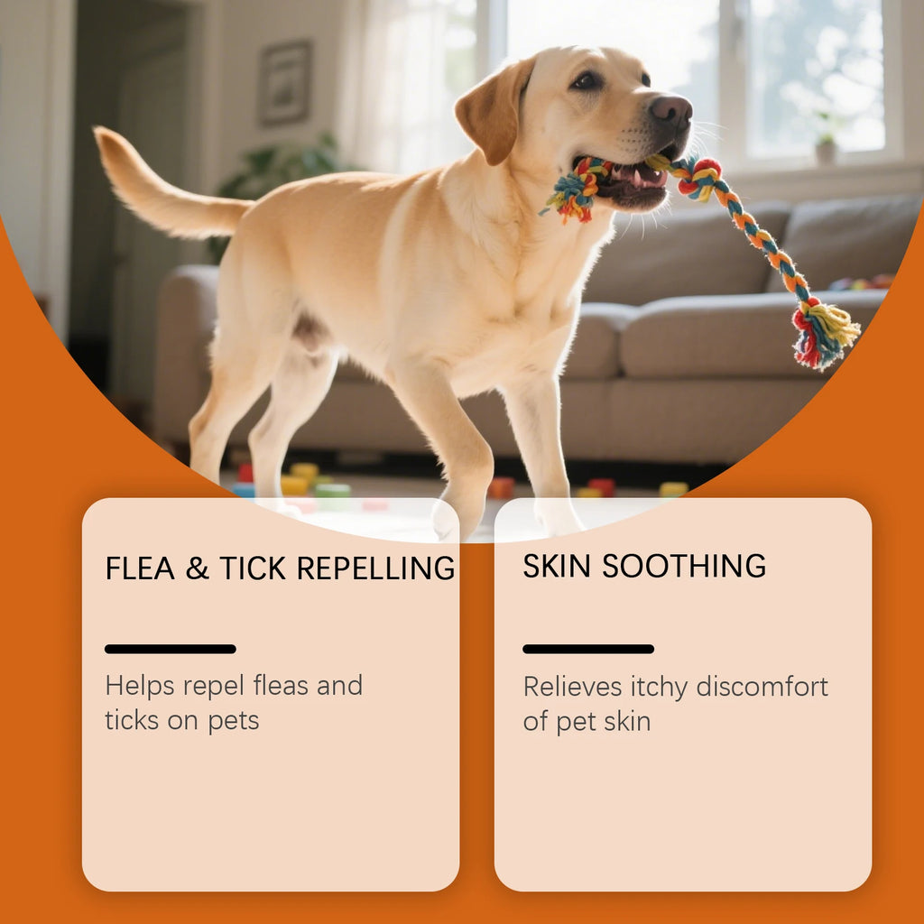 Anti Flea Tick Pet Shampoo Clean Fur Eliminate Fleas Ticks Repel Parasites Soothe Irritated Skin Gentle Dog Cat Grooming Shampoo
