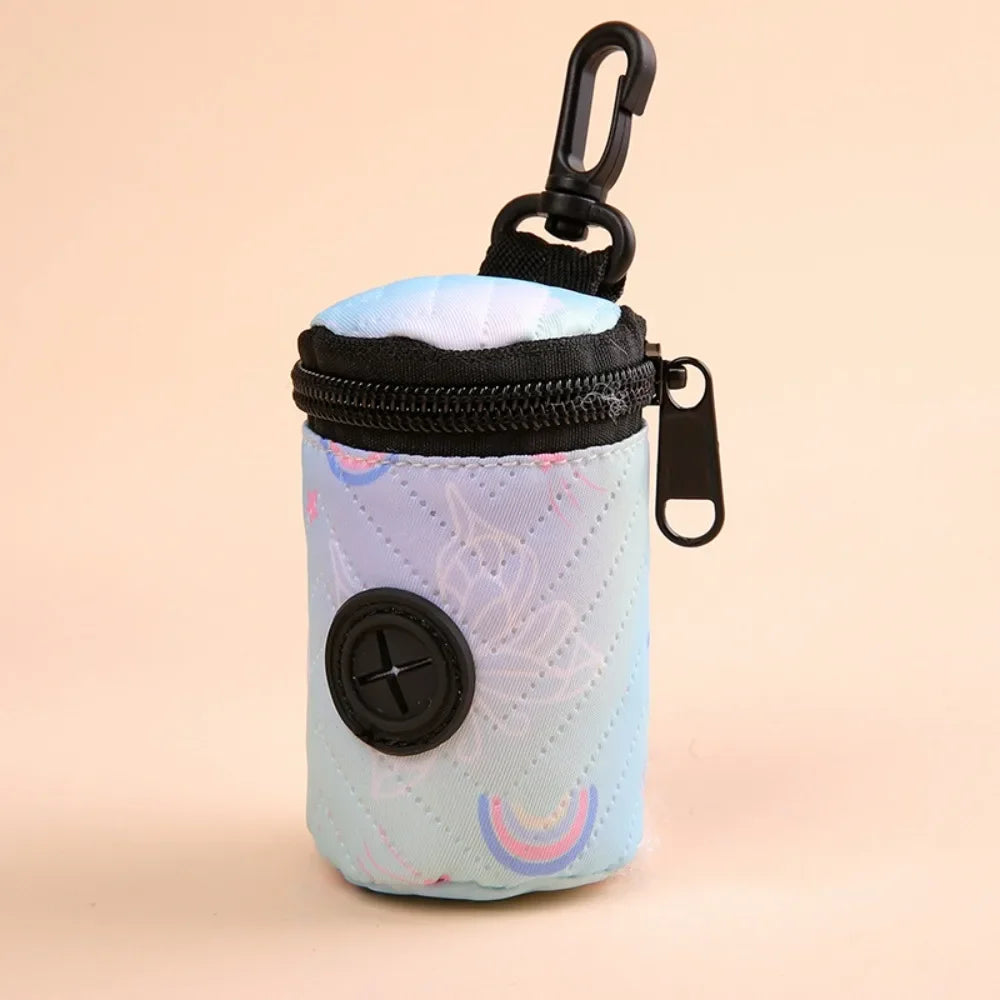 Dispenser Portátil de Sacos Higiênicos para Cães, com Zíper, Ideal para Passeios
