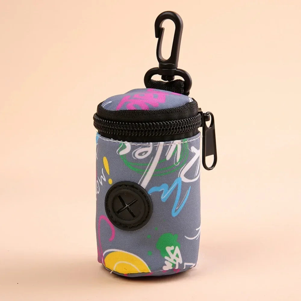 Dispenser Portátil de Sacos Higiênicos para Cães, com Zíper, Ideal para Passeios