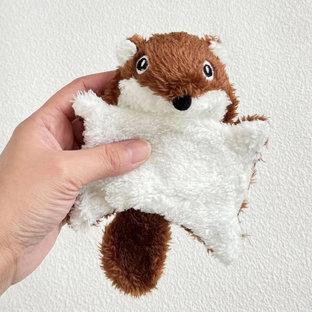 Small Cat Toy Cute Little Flying Squirrel Interaction Toy Kitty Toy Squeak Pet Supplies