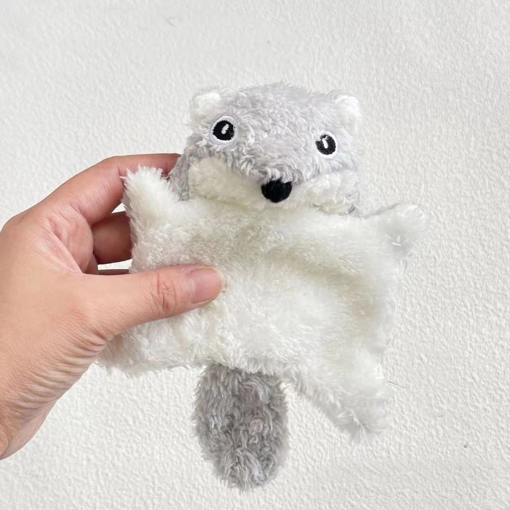 Small Cat Toy Cute Little Flying Squirrel Interaction Toy Kitty Toy Squeak Pet Supplies