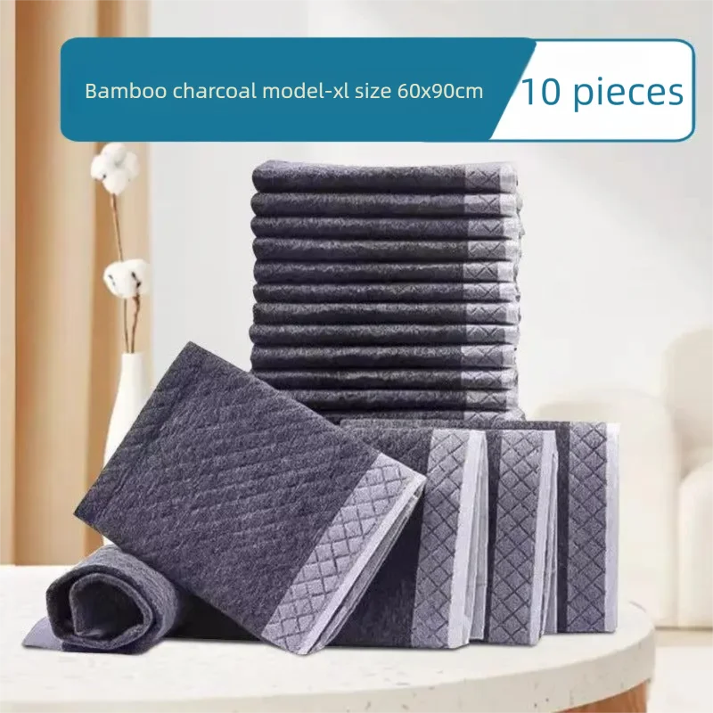Tapete Higiênico de Carvão de Bambu para Cães, Reforçado, Superabsorvente e Antivazamento