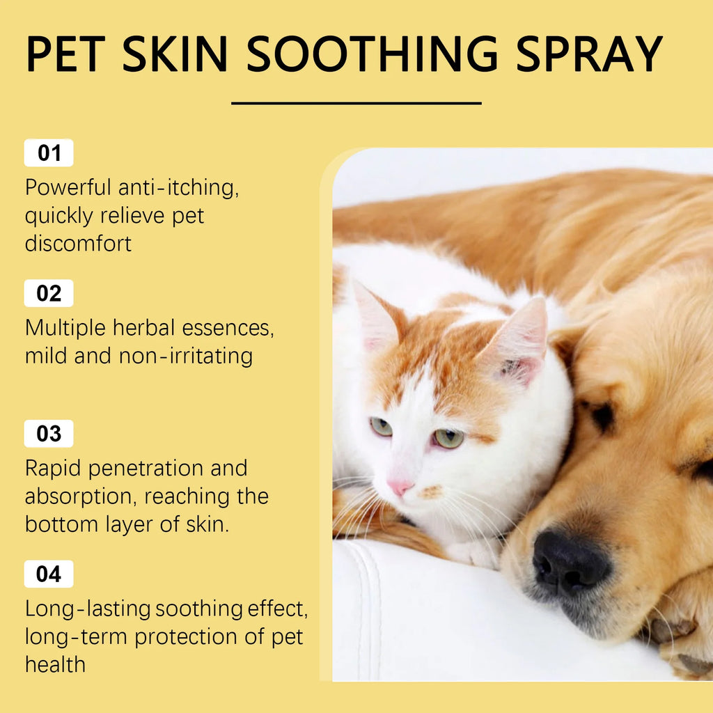 Spray Dermatológico para Cães e Gatos, Alivia Coceira e Controla Pulgas e Piolhos