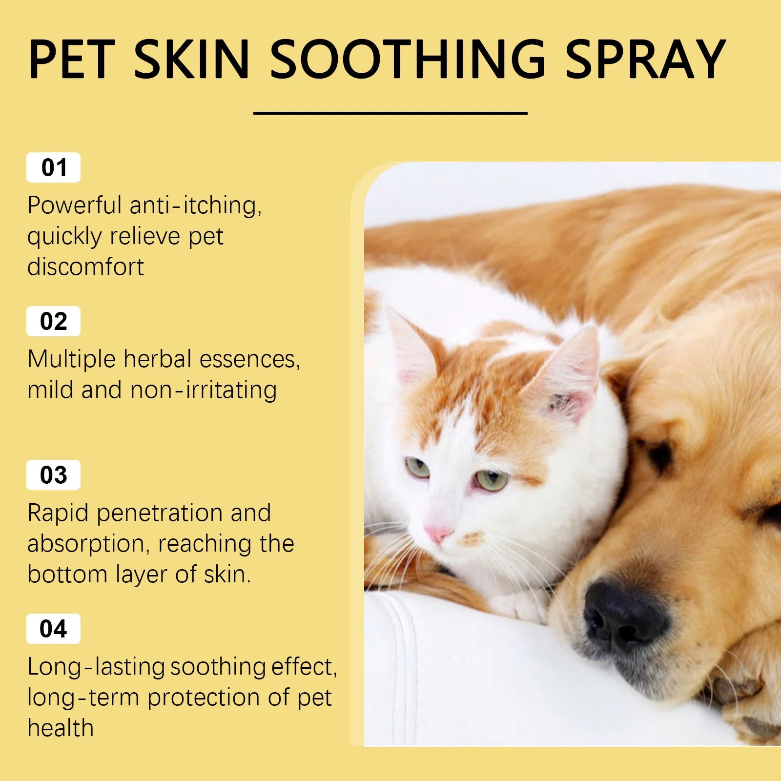 Spray Dermatológico para Cães e Gatos, Alivia Coceira e Controla Pulgas e Piolhos