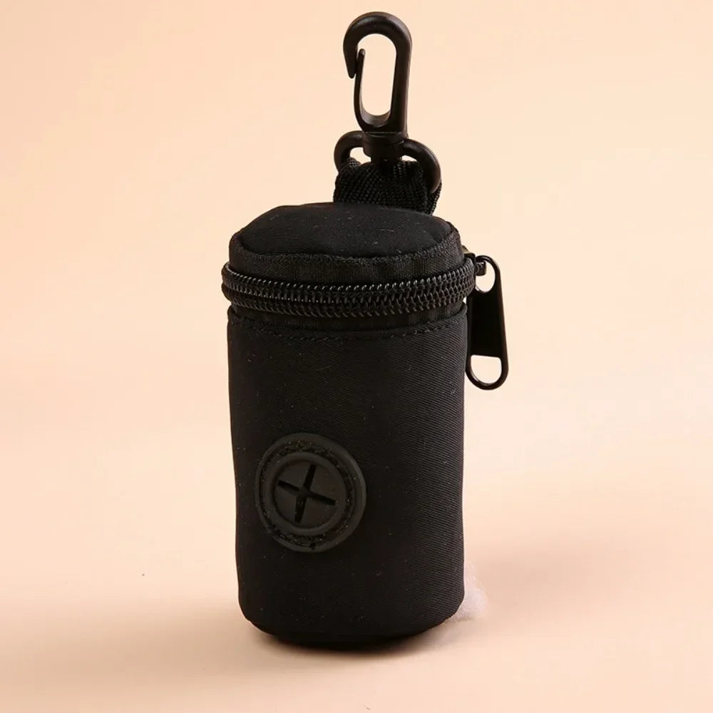 Dispenser Portátil de Sacos Higiênicos para Cães, com Zíper, Ideal para Passeios
