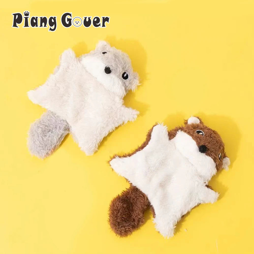 Small Cat Toy Cute Little Flying Squirrel Interaction Toy Kitty Toy Squeak Pet Supplies