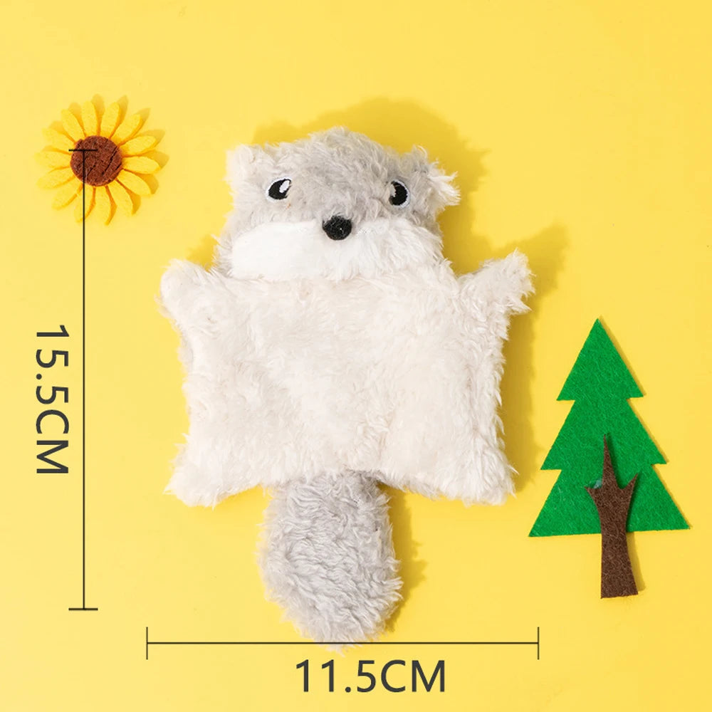 Small Cat Toy Cute Little Flying Squirrel Interaction Toy Kitty Toy Squeak Pet Supplies