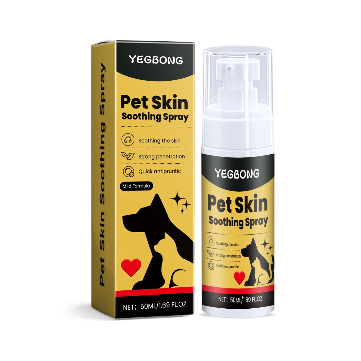 Spray Dermatológico para Cães e Gatos, Alivia Coceira e Controla Pulgas e Piolhos