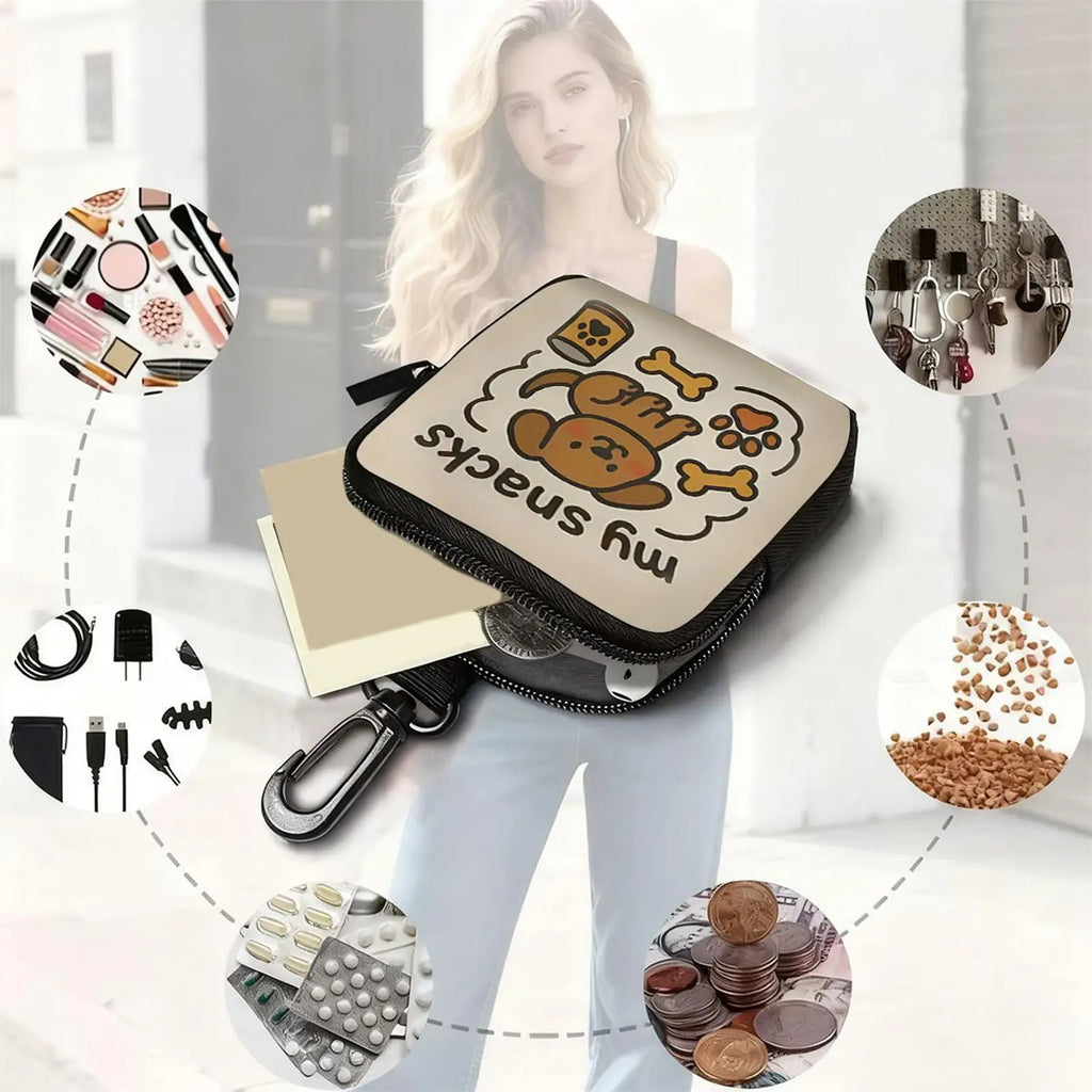 Pochete Porta-Petiscos Portátil para Cães, Ideal para Passeios e Adestramento