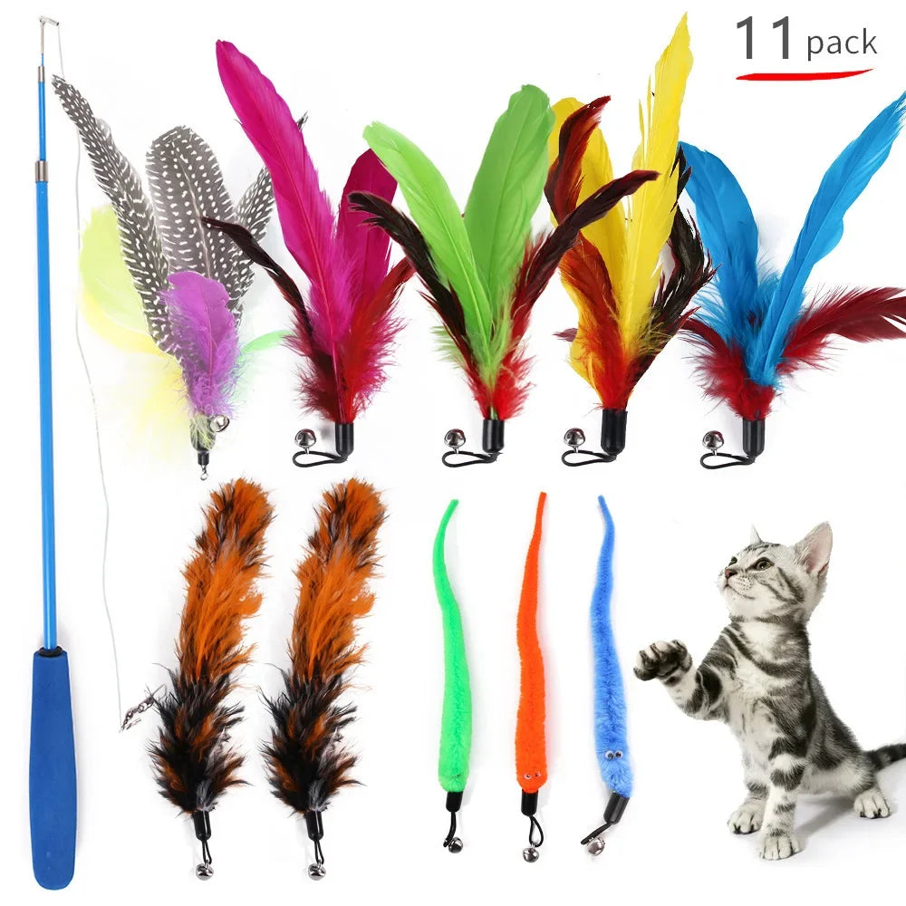 Cat Toy Kit: Foldable Tunnel, Mouse Balls, and Interactive Fish