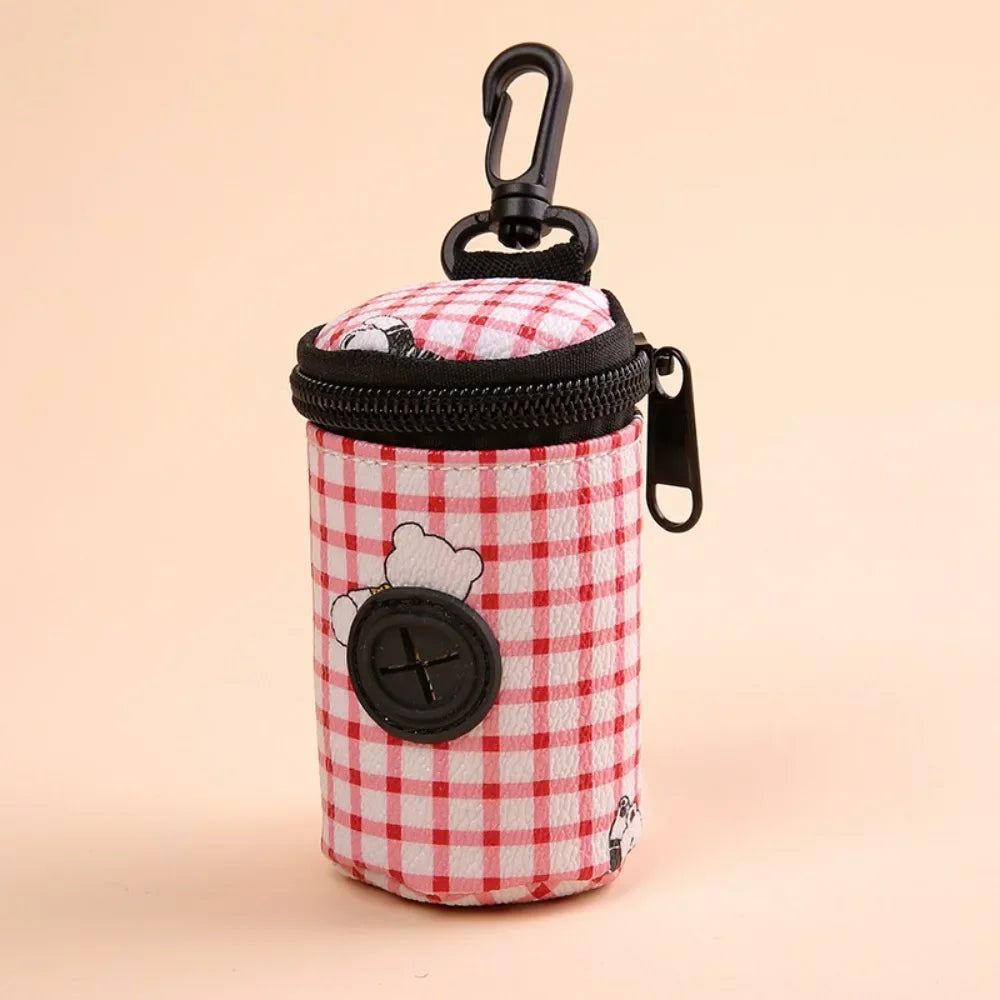 Dispenser Portátil de Sacos Higiênicos para Cães, com Zíper, Ideal para Passeios
