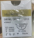 12pcs Absorbable Suture Thread Pet Dog Specific PGA 910 75CM 90CM With Needle 2/0 3/0 4/0 5/0 Teaching Clinic Hospital Exercises