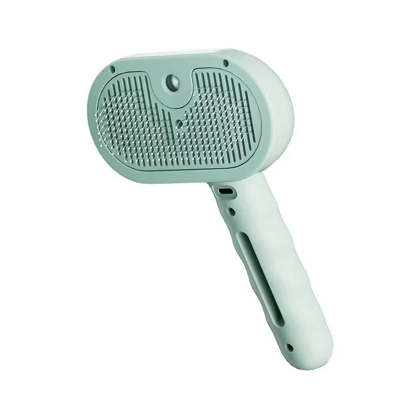 Escova a Vapor Elétrica 3 em 1 para Cães e Gatos, Massageia e Remove Pelos Soltos e Emaranhados