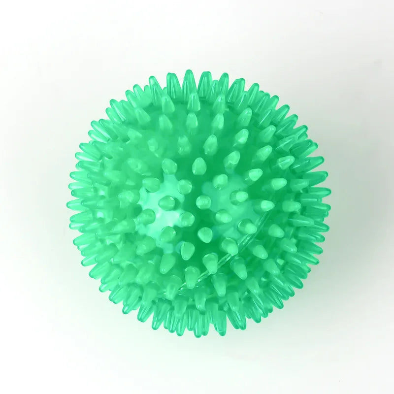 Bola de Borracha com Apito para Cães e Gatos, Brinquedo Mastigável para Limpeza dos Dentes
