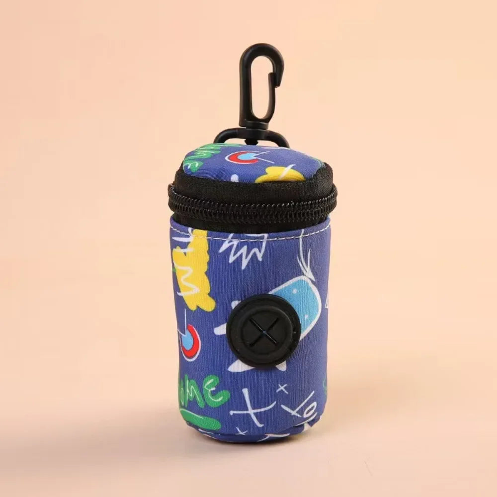 Dispenser Portátil de Sacos Higiênicos para Cães, com Zíper, Ideal para Passeios