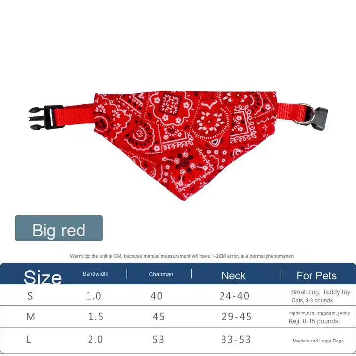 Adjustable Triangular Bandage For Pet Dog Cat Washable Scarf Bandana Collar Bibs Cat Neck Decor Birthday Party Dress Up