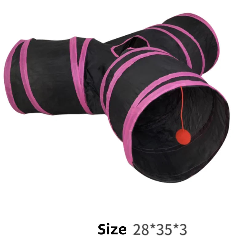 Foldable Cat Tunnel, Interactive Toy Against Feline Boredom