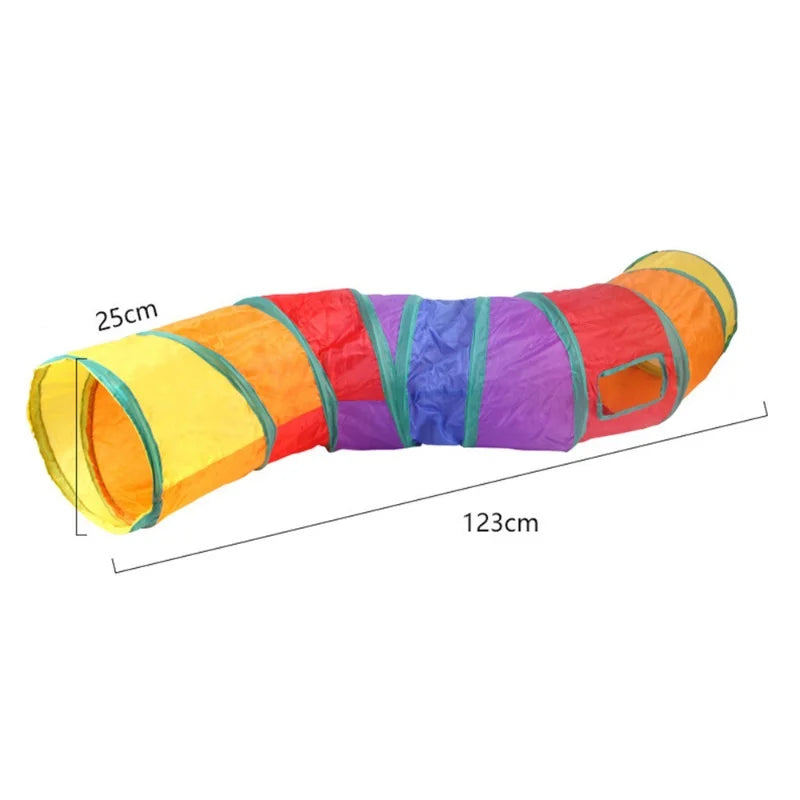 Túnel Dobrável para Gatos, Brinquedo Interativo Contra o Tédio Felino