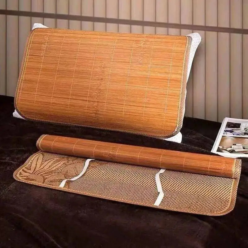 Men's Anti-Oil Anti-Flea Cool Feeling Bamboo Pillowcase Non-Slip Durable Single Pack Comfortable Breathable Pillow Cover