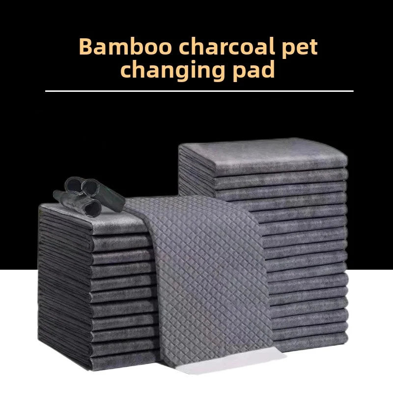 Tapete Higiênico de Carvão de Bambu para Cães, Reforçado, Superabsorvente e Antivazamento