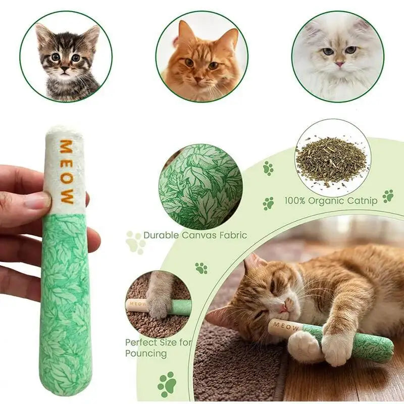 Mint Cat Chew Toy, Dental Cleaning and Anxiety Relief