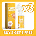 Espuma de Limpeza a Seco para Patas de Cães e Gatos, 100ml, Suave e Elimina Odores