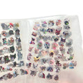 10pcs Cat Laser Stickers Memo Pet Glitter Waterproof Translucent Funny Stationery Cute Scrapbooking Materials Craft Supplies