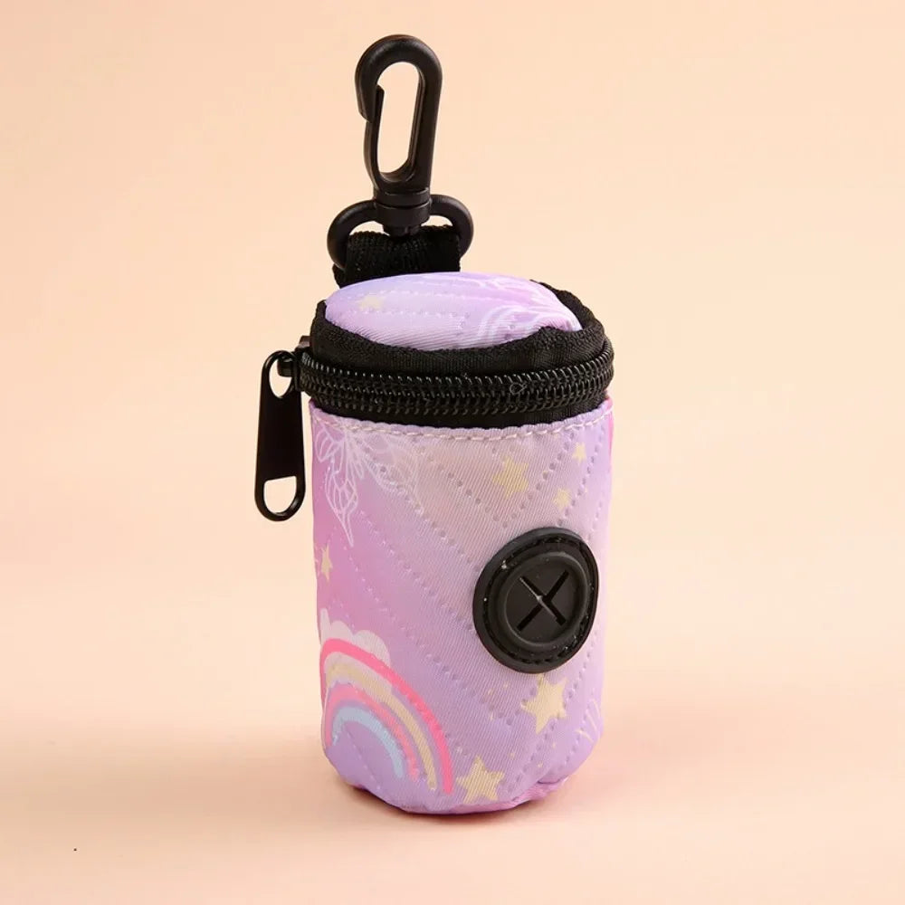 Dispenser Portátil de Sacos Higiênicos para Cães, com Zíper, Ideal para Passeios