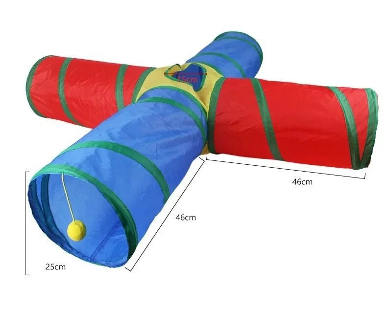 Foldable Cat Tunnel, Interactive Toy Against Feline Boredom