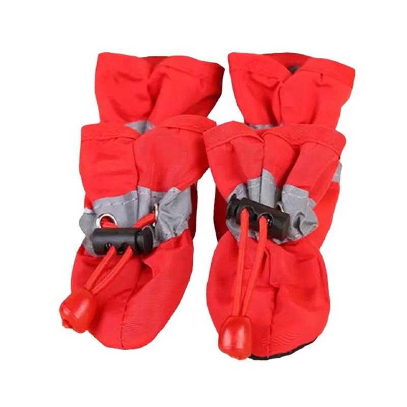 Kit 4 Sapatinhos Impermeáveis Antiderrapantes para Cães Pequenos e Filhotes
