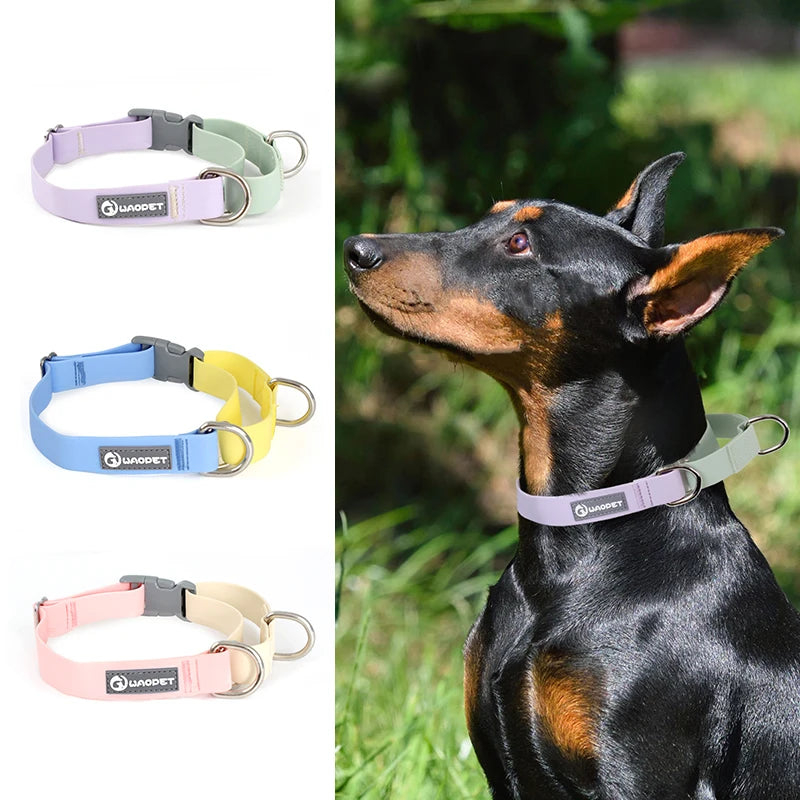 Coleira PVC Impermeável para Cães, Ideal para Adestramento e Passeio