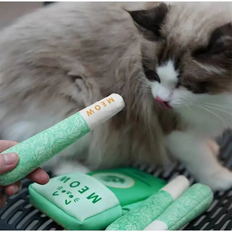 Mint Cat Chew Toy, Dental Cleaning and Anxiety Relief