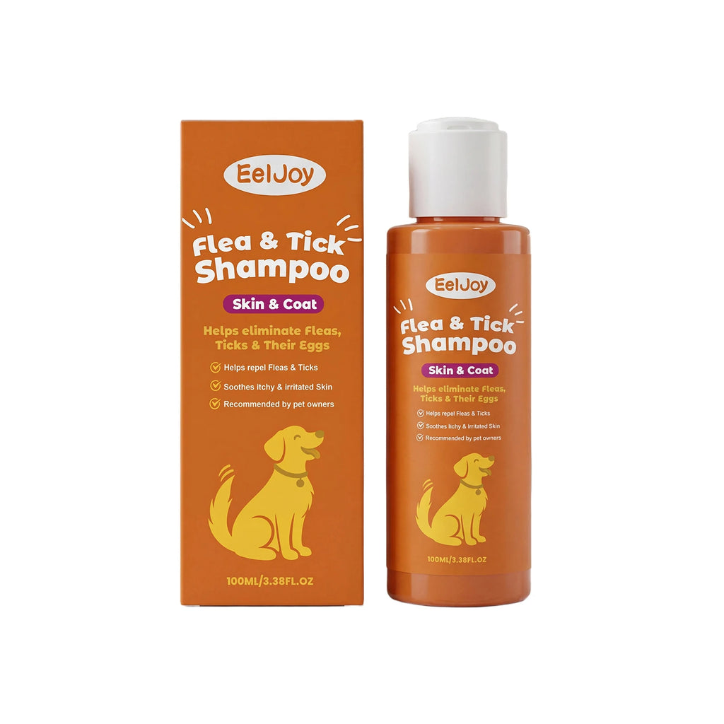 Anti Flea Tick Pet Shampoo Clean Fur Eliminate Fleas Ticks Repel Parasites Soothe Irritated Skin Gentle Dog Cat Grooming Shampoo