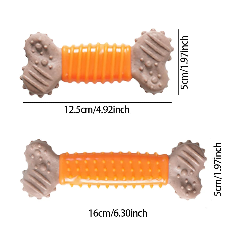 Durable TPR Chew Bone for Dogs and Puppies, Independent Play