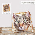 Almofada 3D Personalizada do Seu Pet com Foto, Pelúcia Divertida Gato ou Cachorro, Presente Memorial
