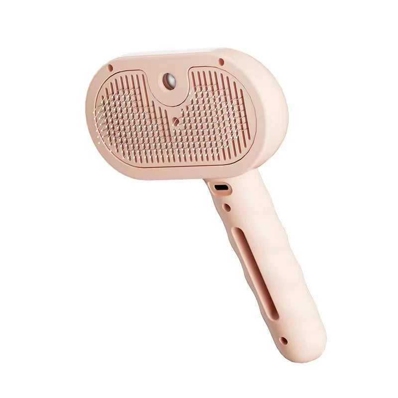 Escova a Vapor Elétrica 3 em 1 para Cães e Gatos, Massageia e Remove Pelos Soltos e Emaranhados