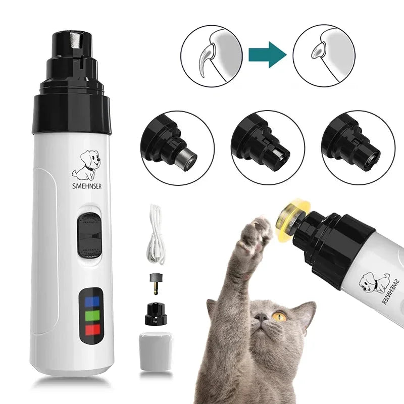 Electric Nail Clipper for Dogs and Cats, Professional USB Rechargeable Grinder