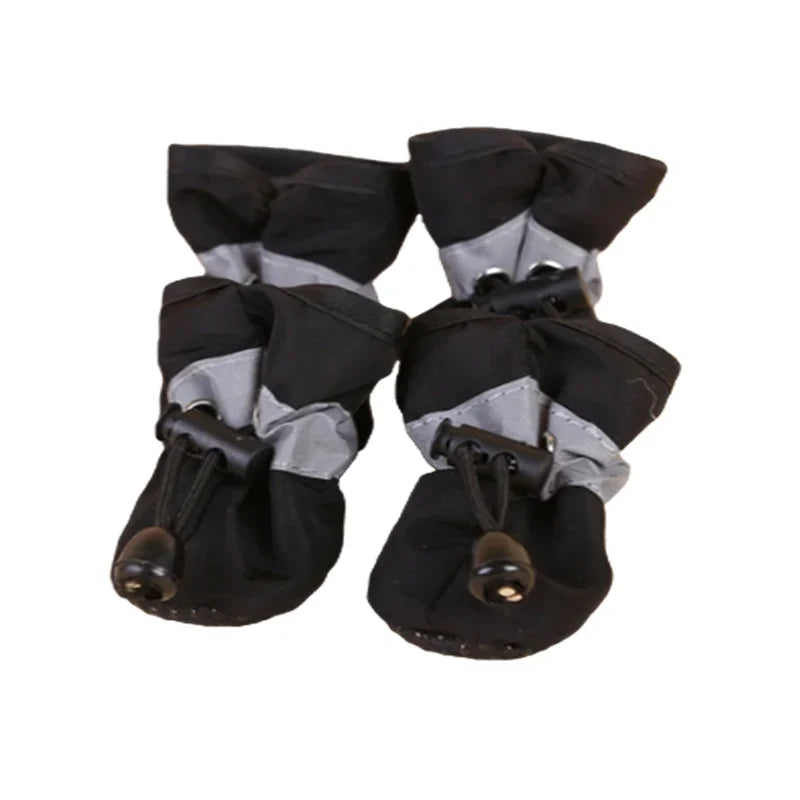 Kit 4 Sapatinhos Impermeáveis Antiderrapantes para Cães Pequenos e Filhotes