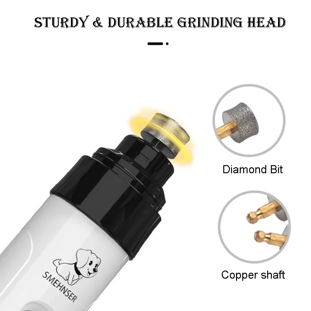 Electric Nail Clipper for Dogs and Cats, Professional USB Rechargeable Grinder