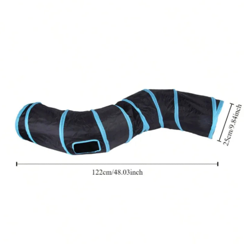 Foldable Cat Tunnel, Interactive Toy Against Feline Boredom