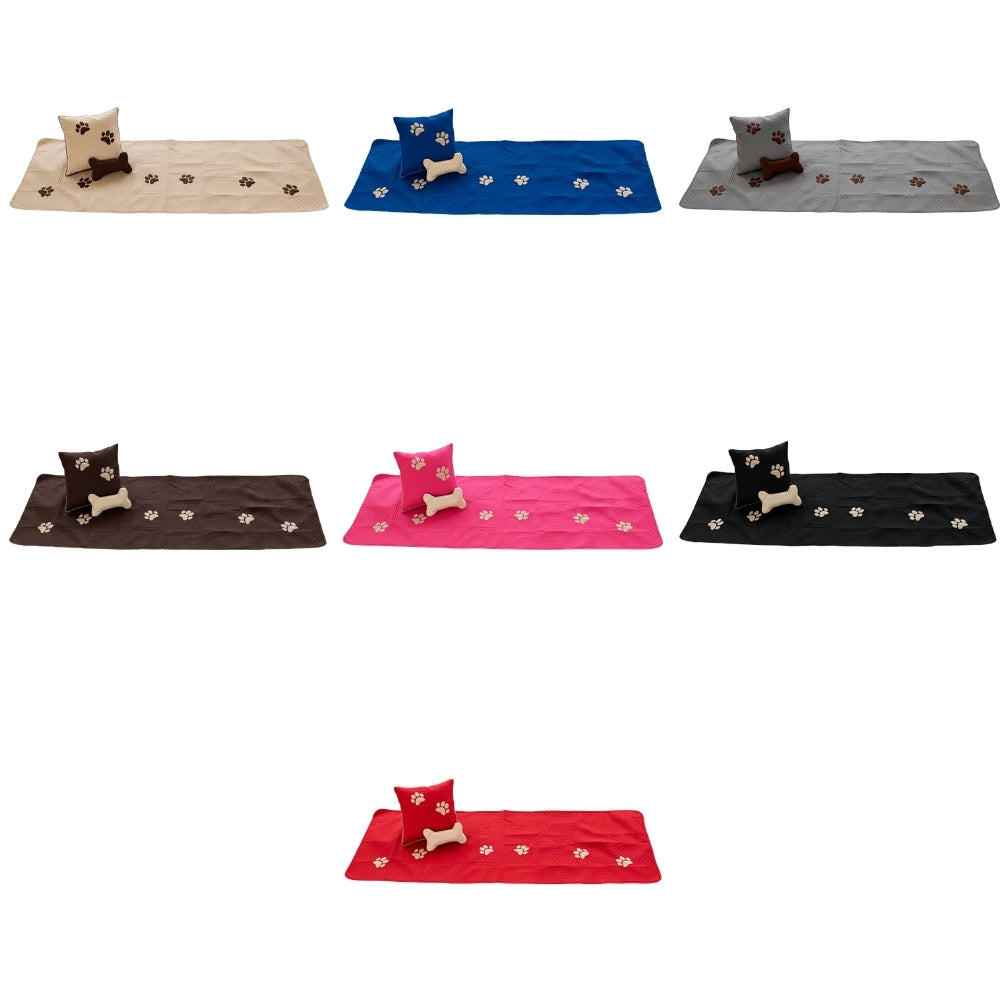 Kit Peseira Pet Impermeável Para Cama Casal Padrão 04 pçs