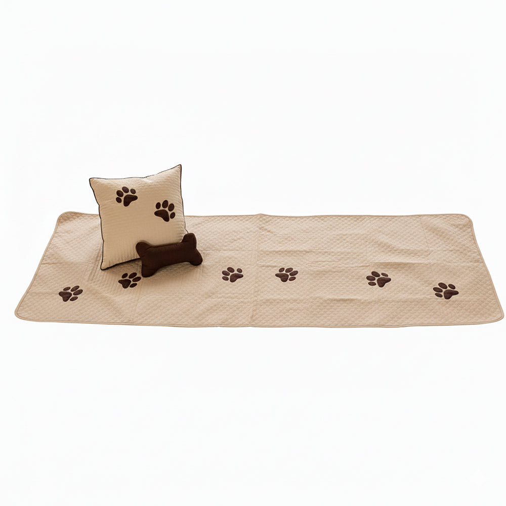 Kit Peseira Pet Impermeável Para Cama Casal Padrão 04 pçs