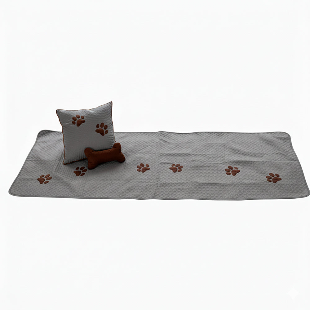 Kit Peseira Pet Impermeável Para Cama Casal King 04 pçs
