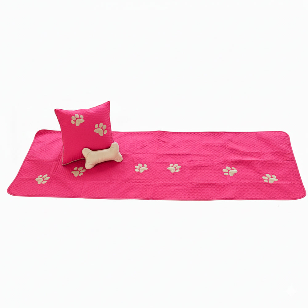 Kit Peseira Pet Impermeável Para Cama Casal Padrão 04 pçs