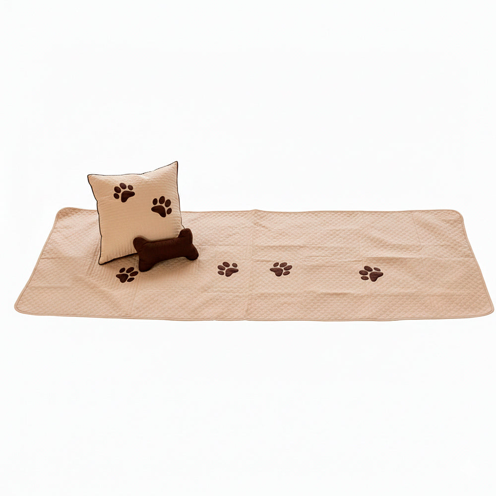 Kit Peseira Pet Impermeável Para Cama Solteiro 04 pçs