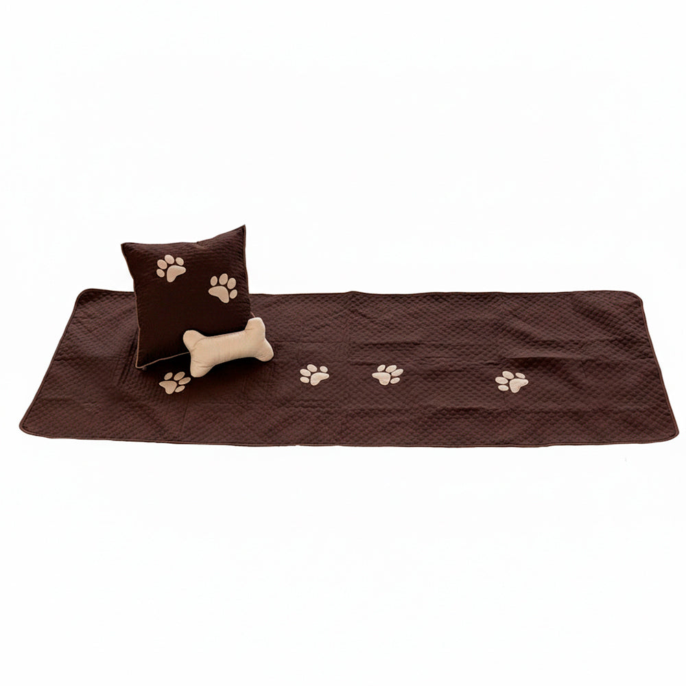 Kit Peseira Pet Impermeável Para Cama Solteiro 04 pçs